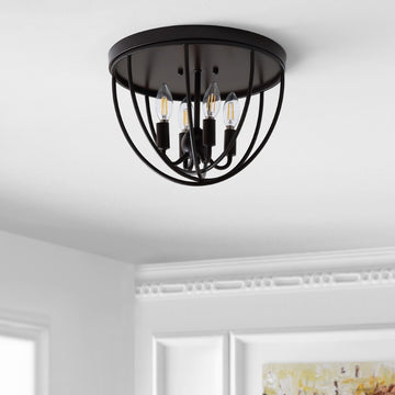 Peter 13.75" Metal LED Flush Mount - JONATHAN Y